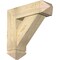 Ekena Millwork Traditional Arts and Crafts Rough Sawn Bracket w/ Offset Brace, Douglas Fir, 8"W x 26"D x 26"H BKT0806X26X26TRA03RDF - alternate 1